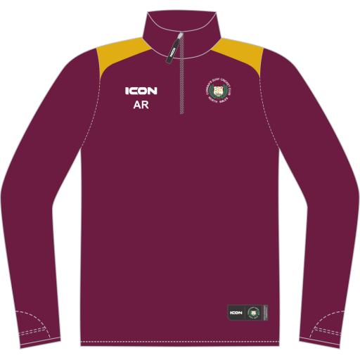 Connahs Quay Cricket Club Flash Performance Sublimated Midlayer - Senior