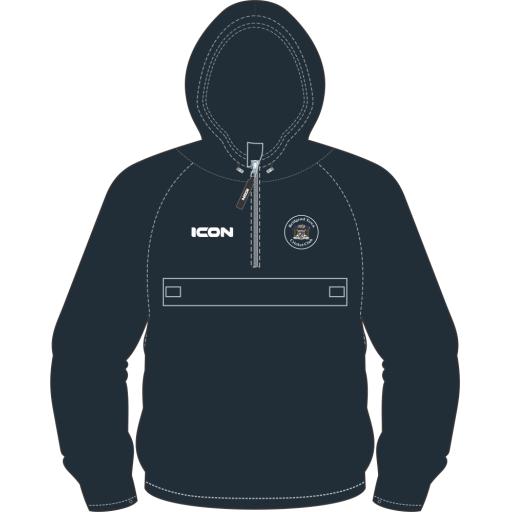 BRIDGEND TOWN CRICKET CLUB PRO PERFORMANCE RAIN JACKET HALF ZIP SENIOR