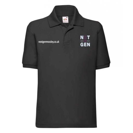 Next Gen Pique Polo Shirt Kids - Black