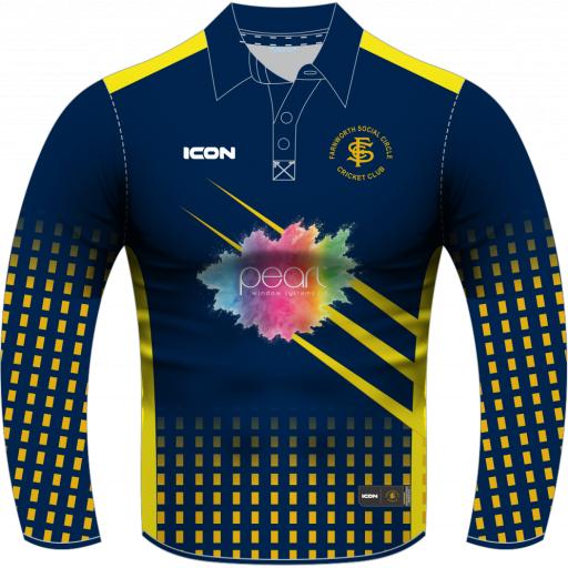 FARNWORTH SOCIAL CIRCLE CRICKET CLUB (JUNIOR SECTION) HYBRID + MATCH SHIRT L/S - JUNIOR