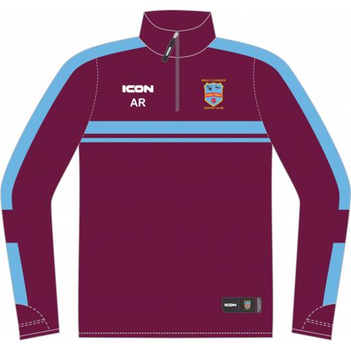 Emley Clarence Cricket Club Titan Sublimated Performance Sublimated Midlayer - Junior