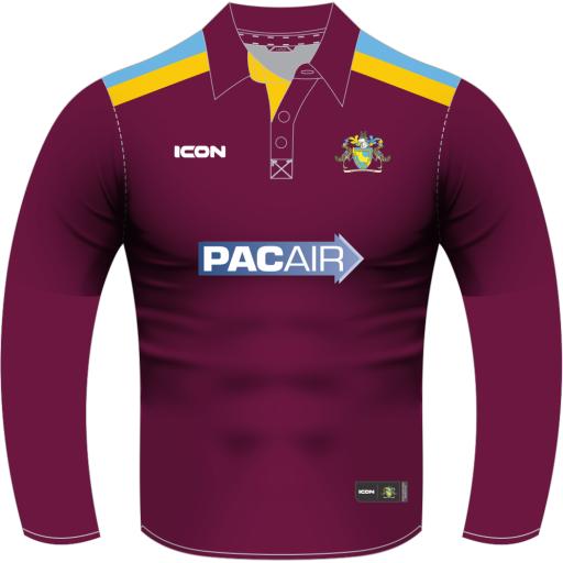 Cambridgeshire County Cricket Club HYBRID + MATCH SHIRT L/S SENIOR