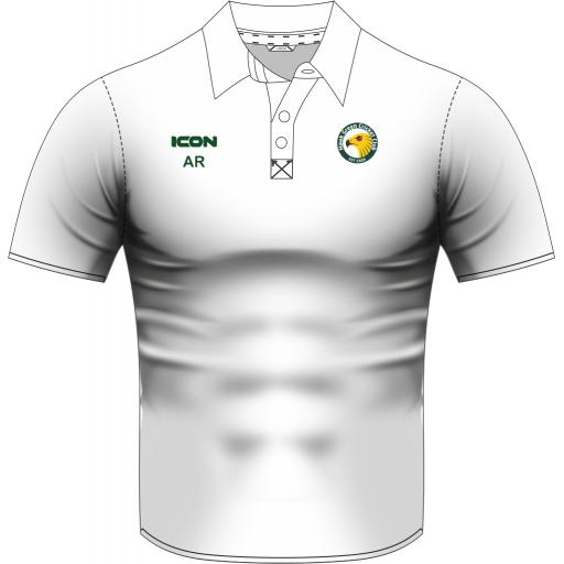 HAWK GREEN CRICKET CLUB Polo Shirt WHITE - Senior