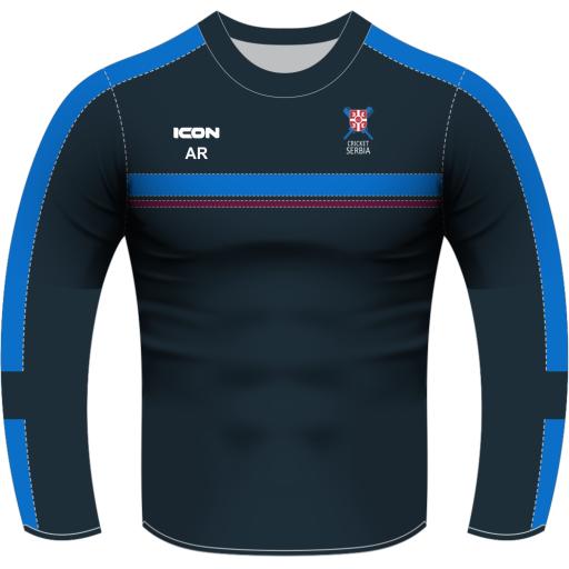 Cricket Serbia Titan-T-Shirt L/S - Junior