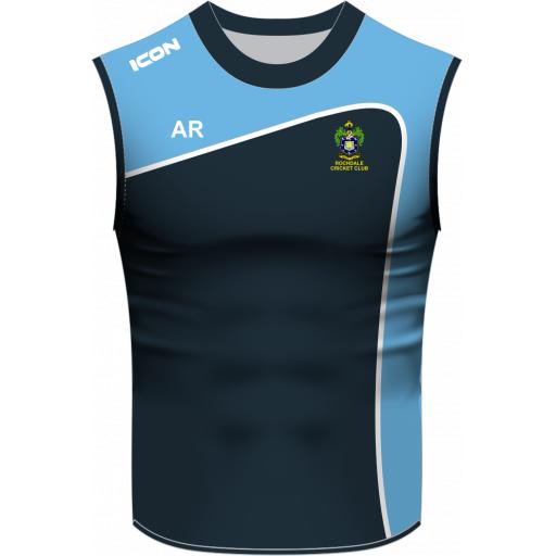 Rochdale Cricket Club Velocity Sleeveless T-Shirt - Junior