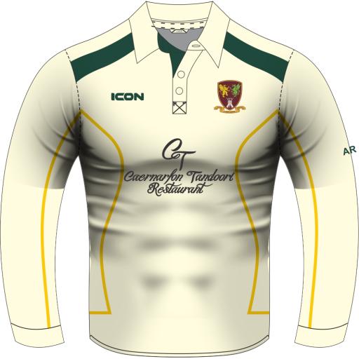 Caernarfon Cricket Club Match + Cricket Shirt L/S- Junior
