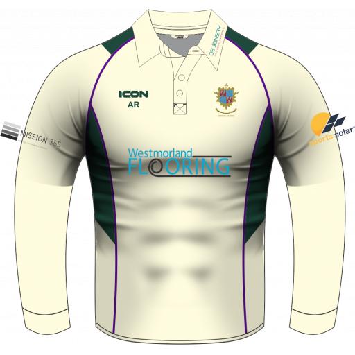 KENDAL CRICKET CLUB (SENIOR SECTION) Match + Cricket Shirt L/S - Junior