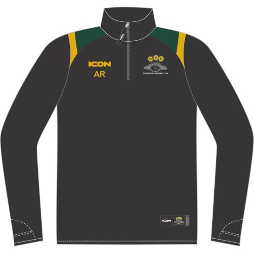 Pontblyddyn Cricket Club Racer Performance Sublimated Midlayer - Senior