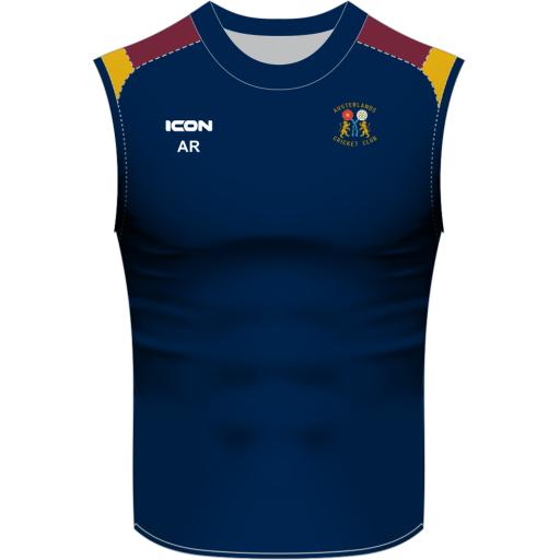 Austerlands Cricket Club Flash Sleeveless T-Shirt - Senior