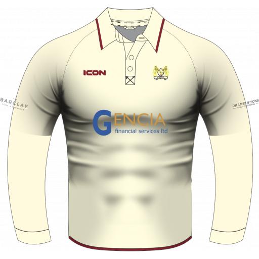 CROMPTON CRICKET CLUB 2ND XI MATCH TECH PLAYING SHIRT L/S - JUNIOR