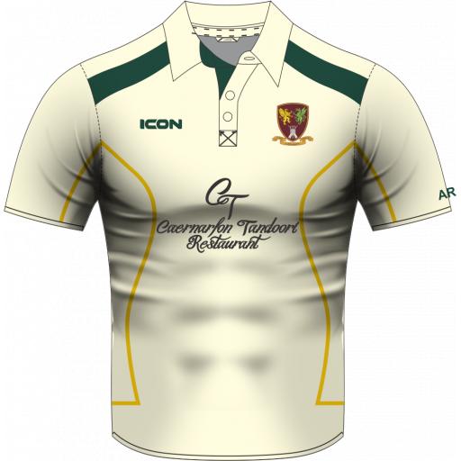 Caernarfon Cricket Club Match + Cricket Shirt S/S- Junior