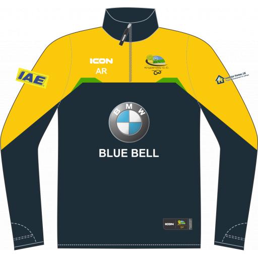 KNYPERSLEY CRICKET CLUB ENIGMA PERFORMANCE SUBLIMATED MIDLAYER - JUNIOR