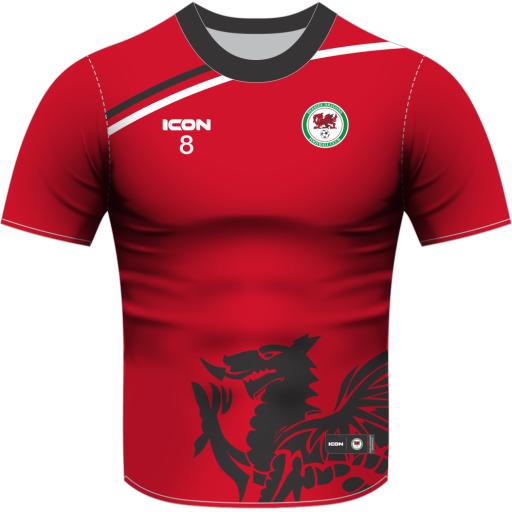 DEESIDE DRAGONS FC U14'S HYBRID MATCH SHIRT S/S (AWAY) - JUNIOR