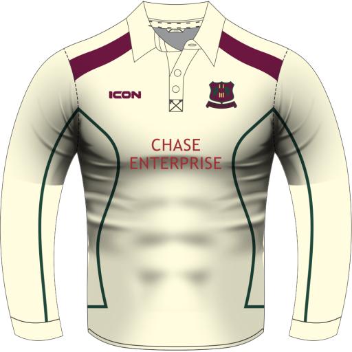 Whitchurch Cricket Club Match + Cricket Shirt L/S- Junior