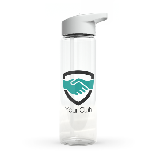 Club branded clear water bottle.png