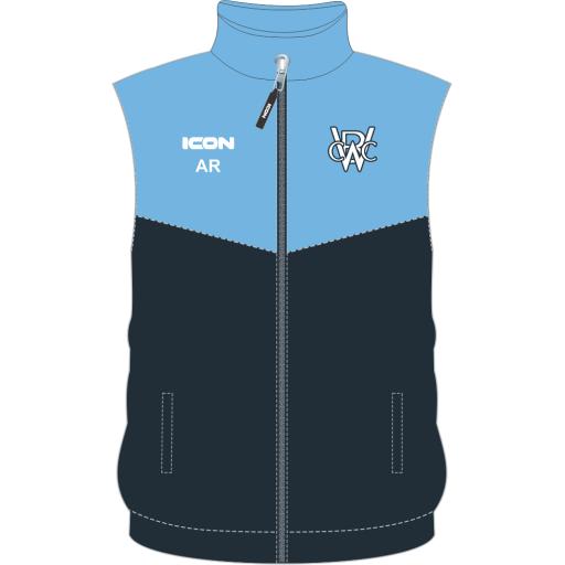 WHALEY BRIDGE CRICKET CLUB (SENIOR SECTION) EVOLVE TRAINING GILET - SENIOR