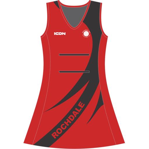 ROCHDALE JNC CLUB NETBALL DRESS SHORT LENGTH - SENIOR