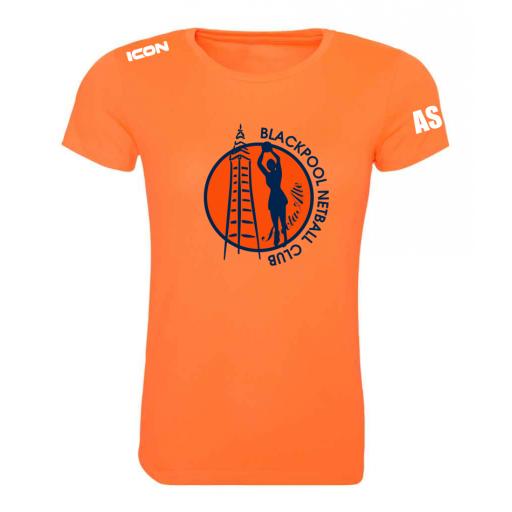 Blackpool Netball Club Training T-Shirt - Ladies