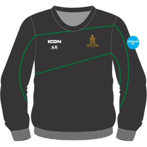 Sefton Park Cricket Club Sweat Shirt with Green Piping SENIOR