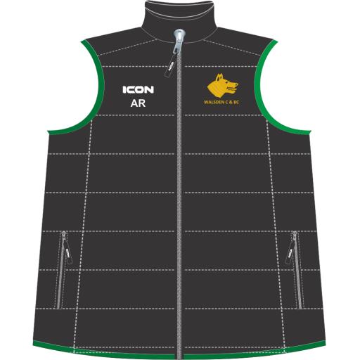 Walsden Cricket Club SLEEVESLESS PADDED GILET - Junior