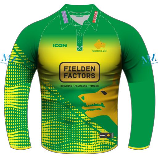WALSDEN CRICKET CLUB (JUNIOR SECTION) HYBRID + MATCH SHIRT L/S - JUNIOR