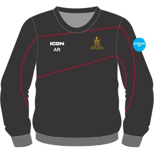 SEFTON PARK CRICKET CLUB SWEAT SHIRT WITH MAROON PIPING SENIOR