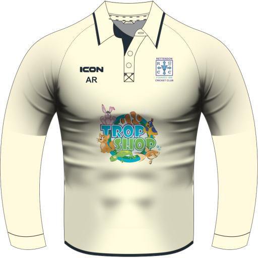 Rettendon Cricket Club JUNIOR SECTION MATCH TECH + PLAYING SHIRT L/S - SENIOR