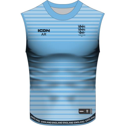 ENGLAND COUNTIES 50+ HYBRID MATCH SLEEVESLESS T-SHIRT
