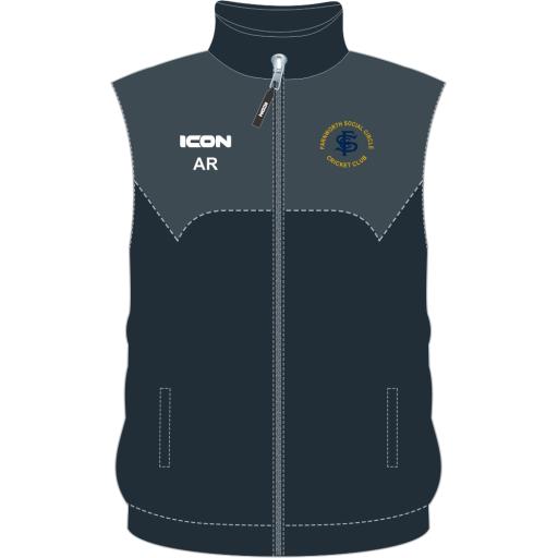 Farnworth Social Circle Cricket Club Impact Training Gilet - Junior