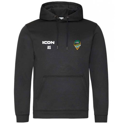 Clitheroe Cricket Club Juniors Hoodie - Adult Size - Jet Black