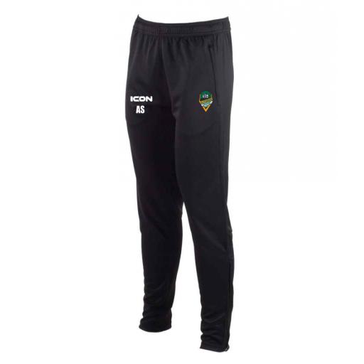 Clitheroe Cricket Club Juniors Slim Leg Training Pants - Adult - Black