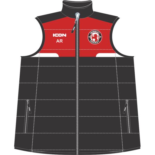 WORSLEY CRICKET CLUB LAVIS BODYWARMER - JUNIOR