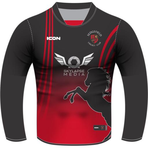 SEDGEFIELD CRICKET CLUB HYBRID MATCH SHIRT L/S - JUNIOR