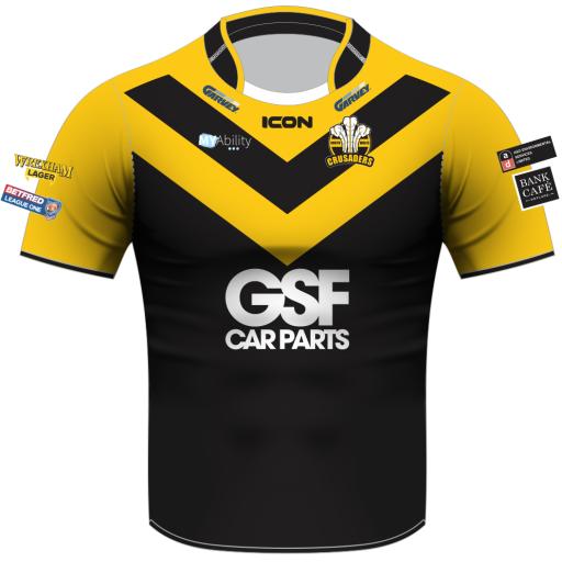 NORTH WALES CRUSADERS RUGBY LEAGUE REPLICA AWAY SHIRT