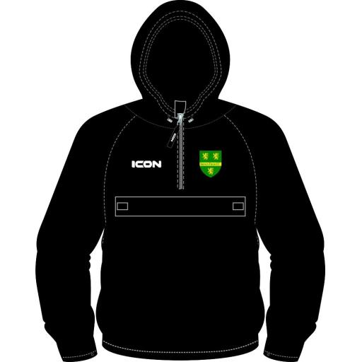 SHENLEY FIELDS CRICKET CLUB PRO PERFORMANCE RAIN JACKET HALF ZIP JUNIOR