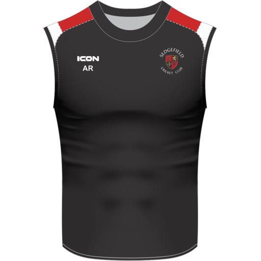 SEDGEFIELD CRICKET CLUB SLEEVELESS T-SHIRT - JUNIOR