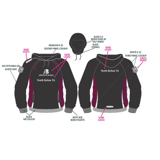 NORTH BOLTON TRI VARSITY HOODIE - SENIOR