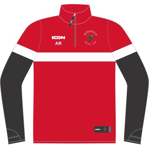 SEDGEFIELD CRICKET CLUB SUBLIMATED PERFORMANCE SUBLIMATED MIDLAYER - JUNIOR