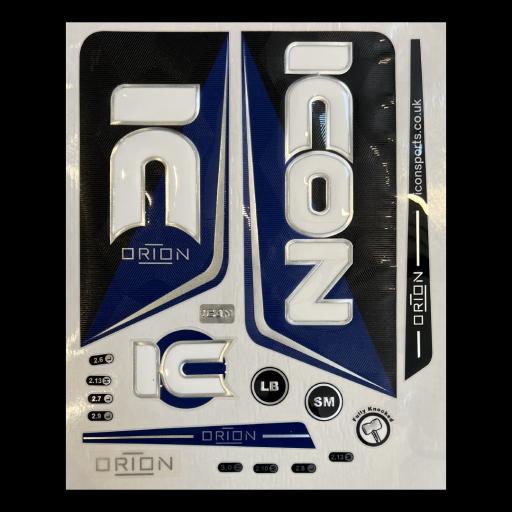 ICON ORION 2023 CRICKET BAT STICKER SET