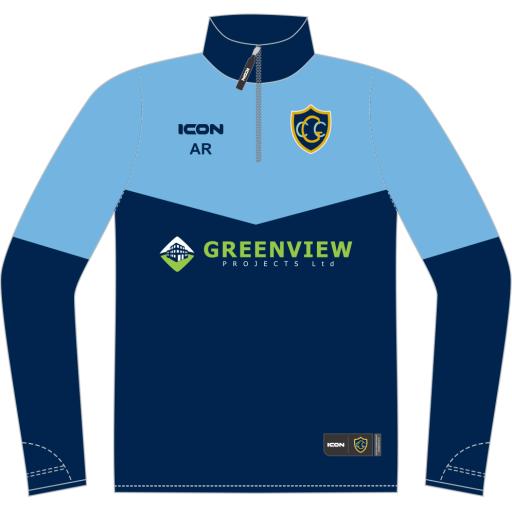 GREENFIELD CRICKET CLUB SUBLIMATED PERFORMANCE MIDLAYER - JUNIOR