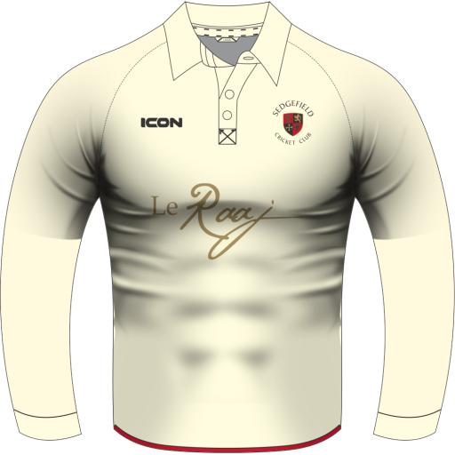 SEDGEFIELD CRICKET CLUB MATCH CRICKET SHIRT L/S - JUNIOR