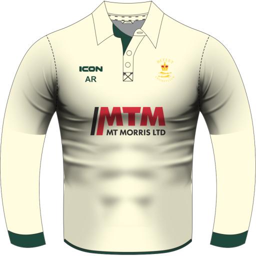 BETLEY CRICKET CLUB (JUNIOR SECTION) MATCH + CRICKET SHIRT L/S - JUNIOR