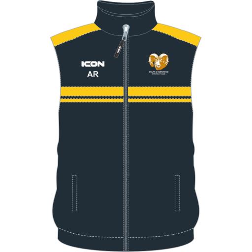 DELPH & DOBCROSS CRICKET CLUB TITAN TRAINING GILET - SENIOR