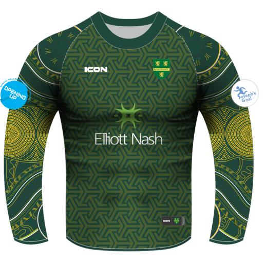SHENLEY FIELDS CRICKET CLUB HYBRID MATCH SHIRT L/S - JUNIOR