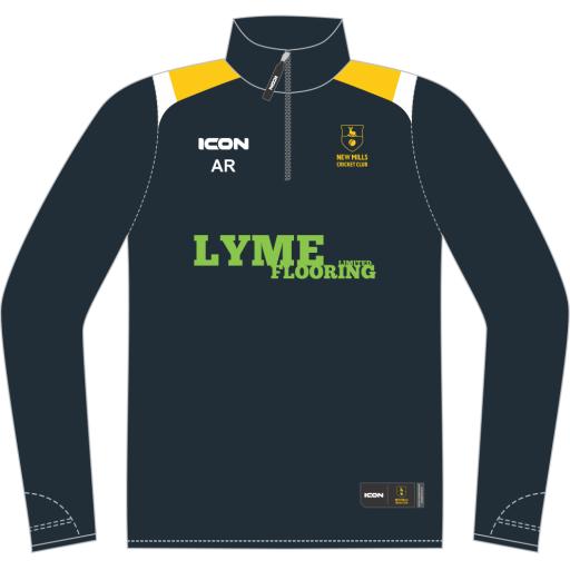 NEW MILLS CRICKET CLUB (SENIOR SECTION) FLASH PERFORMANCE SUBLIMATED MIDLAYER - JUNIOR