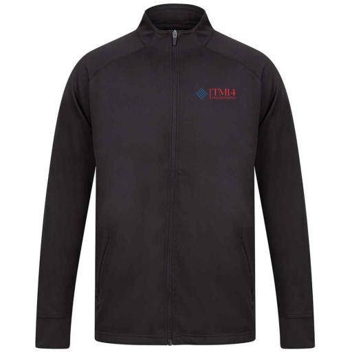 TM14 PROMOTIONS KNITTED TRACKSUIT TOP - BLK/BLK