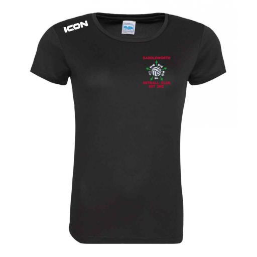 Saddleworth Netball Coach Training T-Shirt - Ladies Fit