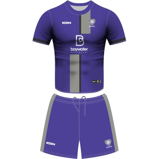 SANTOS AFC U12'S GIRLS HYBRID MATCH SOCCER KIT S/S - SENIOR