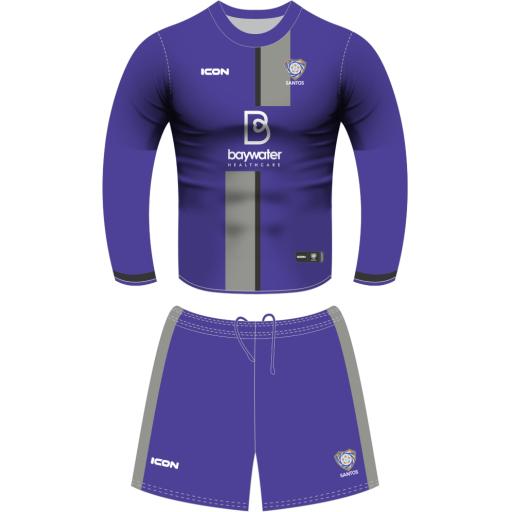 SANTOS AFC U12'S GIRLS HYBRID MATCH SOCCER KIT L/S - SENIOR
