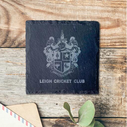 Leigh Cricket Club Slate Coasters (sets of 4)